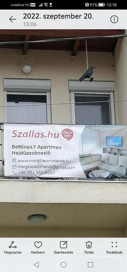 Bettina47 Apartman Hajdúszoboszló Exterior foto